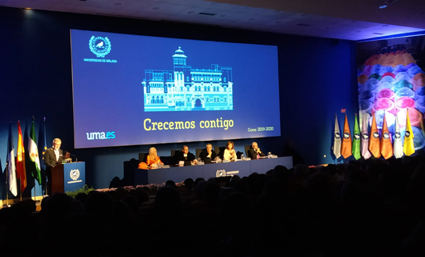 El tradicional acto de Apertura del Curso Académico de la Universidad de Málaga presenta un futuro con incertidumbres y esperanzas