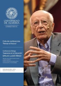 Cartel anunciador de la conferencia de Emilio Lledó