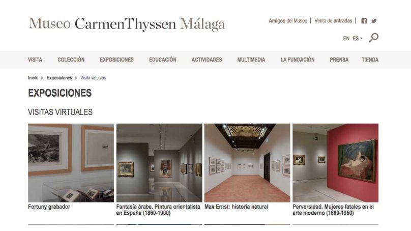 El Museo Thyssen de Málaga abre sus puertas de forma virtual