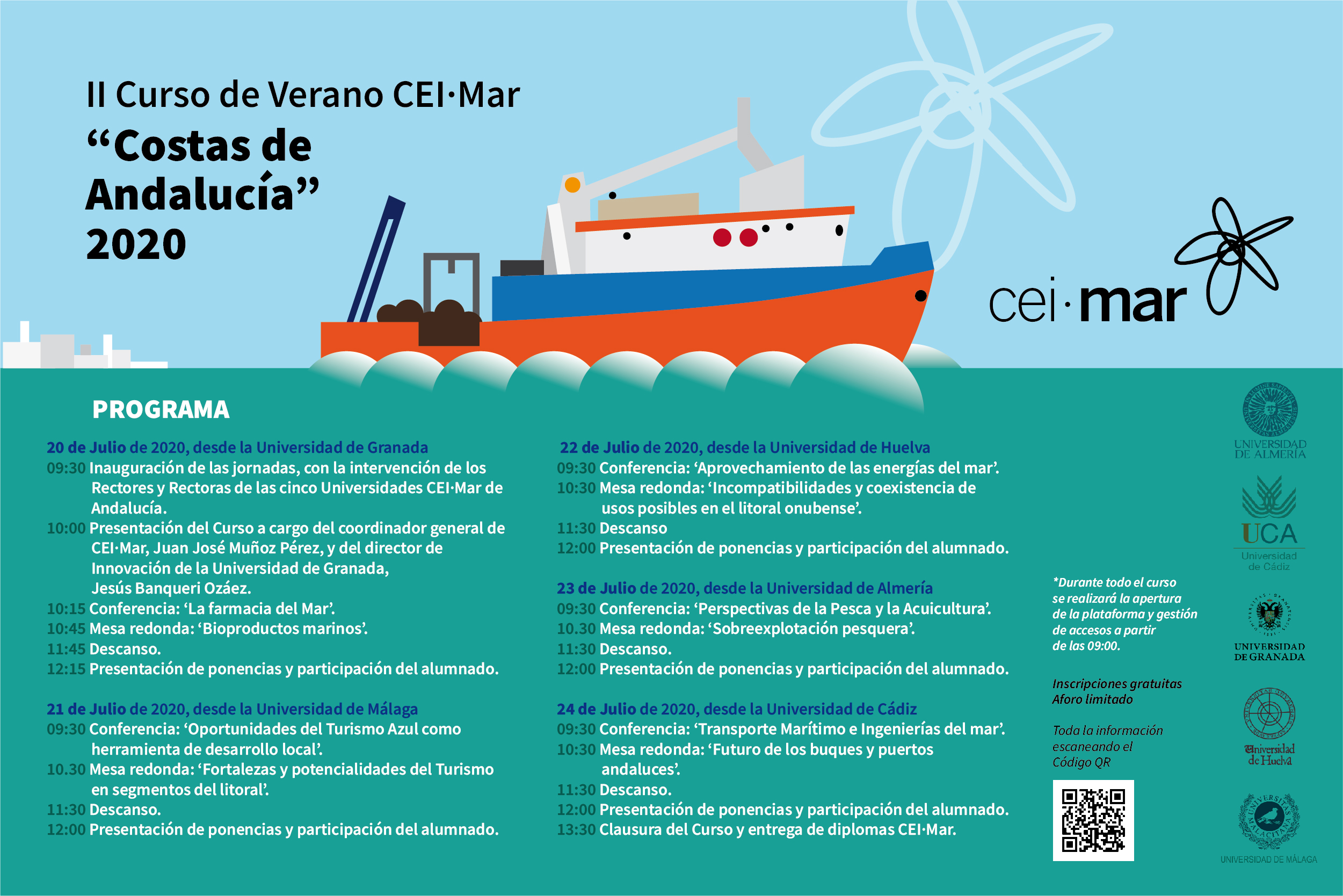 II Curso de Verano CEIMAR 'Costas de Andalucía 2020'