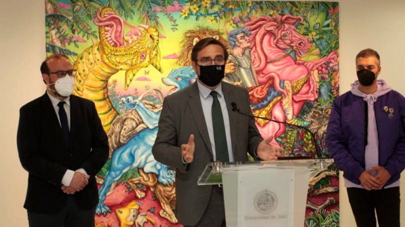 El artista jiennense Miguel Scheroff expone la muestra ‘Después del Tiempo’ en la UJA