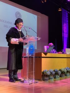 Intervención del rector, Carmelo Rodriguez