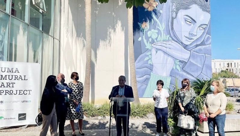 Unicaja Banco colabora con la UMA en dos nuevos murales en el campus de Teatinos