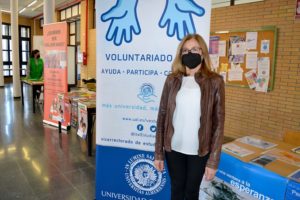 Toñi Díaz explica las acciones de voluntariado de la UAL
