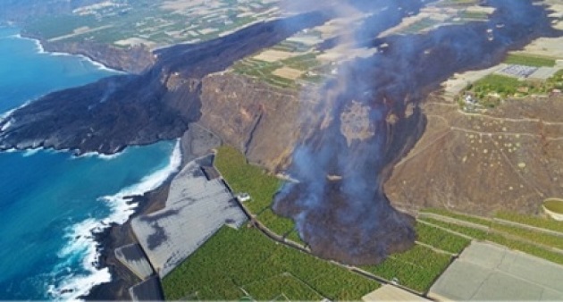 La UCO estudia el impacto del volcán Cumbre Vieja de la Palma en el regadío de la isla