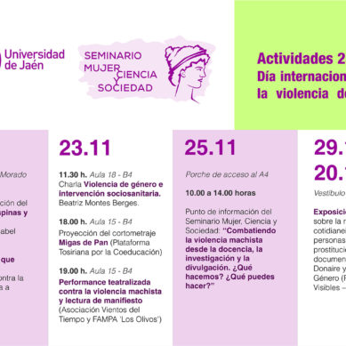 La UJA programa diversas actividades con motivo del Día Internacional contra la Violencia de Género