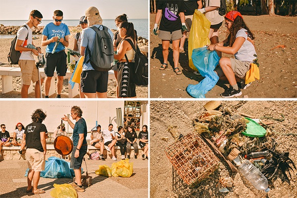 Voluntarios de la UMA participan en la limpieza de los Baños del Carmen